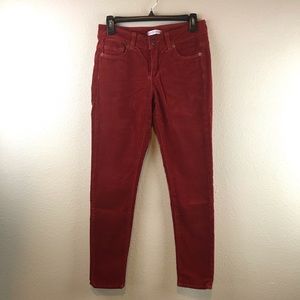 Nordstrom’s Blue Essence Red Corduroy Skinny Pants